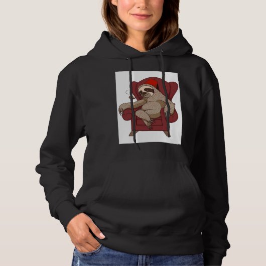 Funny Sloth-voorzitter Hoodie (Voorkant)
