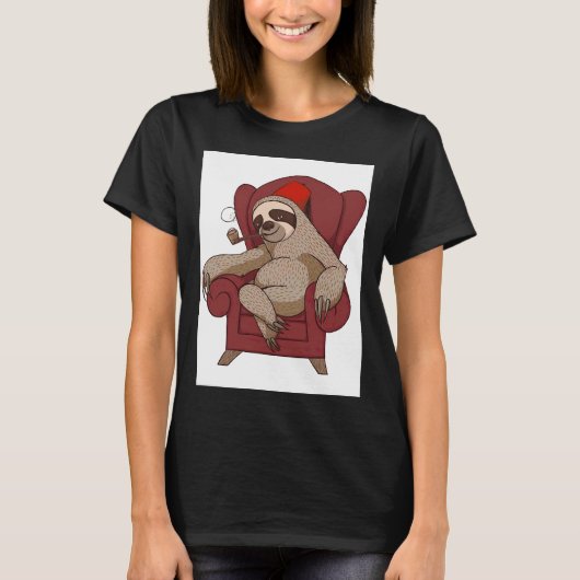 Funny Sloth-voorzitter T-shirt (Voorkant)