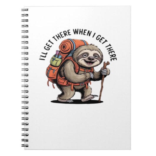 Funny Sloth Wandelteam - Langzaam en Gestaag Klass Notitieboek (Voorkant)