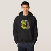 Funny Sloth With Avocado Vegan Cute Sloth Avocado  Hoodie (Voorkant volledig)