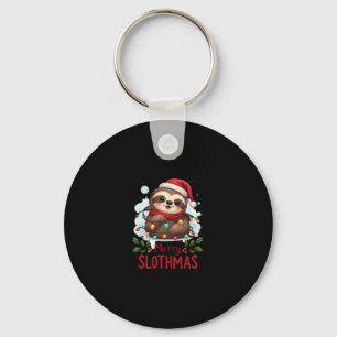 Funny Sloth Xmas licht Merry Slothmas Slothmas Slo Sleutelhanger