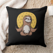 Funny Sloth Zen Yoga Meditation Animal Kussen (Deken)
