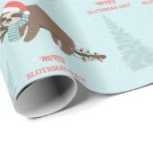 Funny Slothmas Cadeaupapier (Rol Hoek)