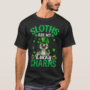 Funny Sloths zijn mijn gelukzalige charms Sloth St T-shirt