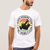 Funny Slow Runner Lazy Sloth Runteam T-shirt (Voorkant)