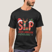 Funny Slp Christmas Speech Language Pathologist Ho T-shirt (Voorkant)
