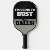 Funny Smack Talk Bust je Balls Game Pickleball Paddle (Achterkant)