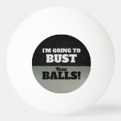 Funny Smack Talk Bust je Balls Game Pingpongbal (Voorkant)