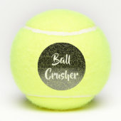 Funny Smack Talk Call crusher Tennis Ball Tennisballen (Achterkant)