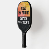 Funny Smack Talk Smackdown Captain Quote Pickleball Paddle (Links)