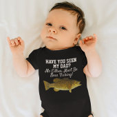 Funny Smallmouth Bass Vist papa Romper