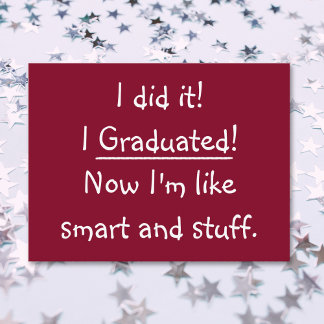Funny Smart Afstudeerder Graduation Party Invitati Uitnodiging Briefkaart