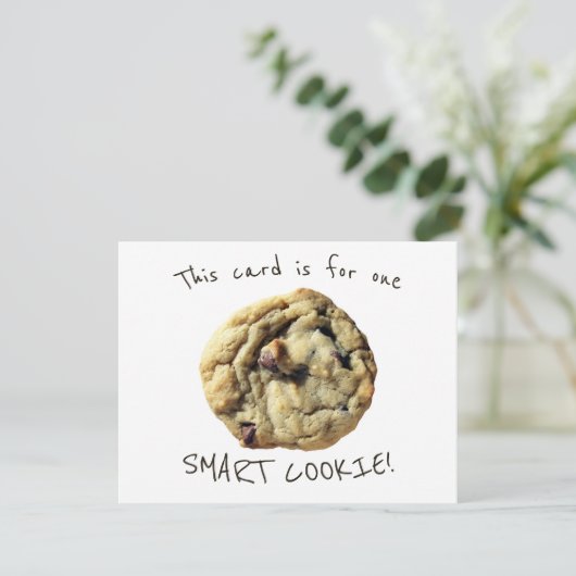 Funny Smart Cookie voor studenten van leraar Kaart (Staand voorkant)