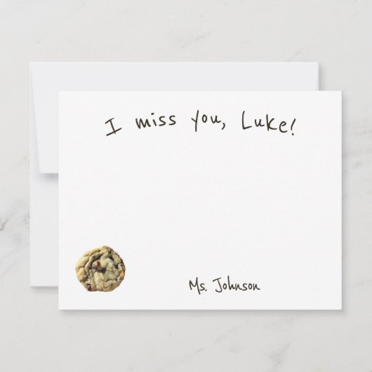 Funny Smart Cookie voor studenten van leraar Kaart (Achterkant)