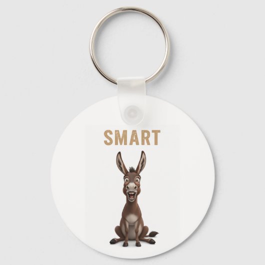 Funny Smart Donkey keychain (Achterkant)