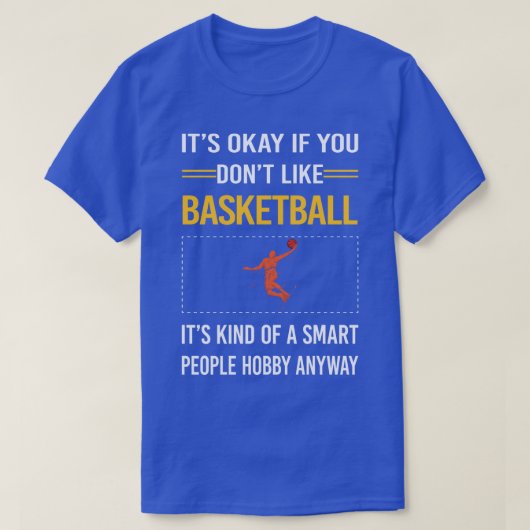 Funny Smart People Basketball T-shirt (Design voorkant)