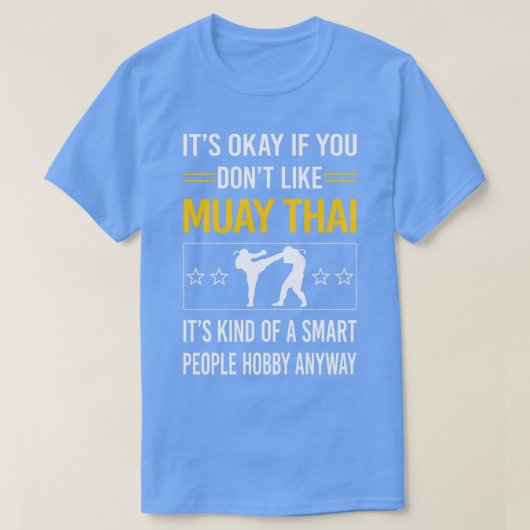 Funny Smart People Muay Thai T-shirt (Design voorkant)