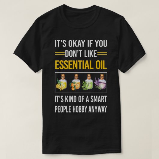 Funny Smart People Oil T-shirt (Design voorkant)
