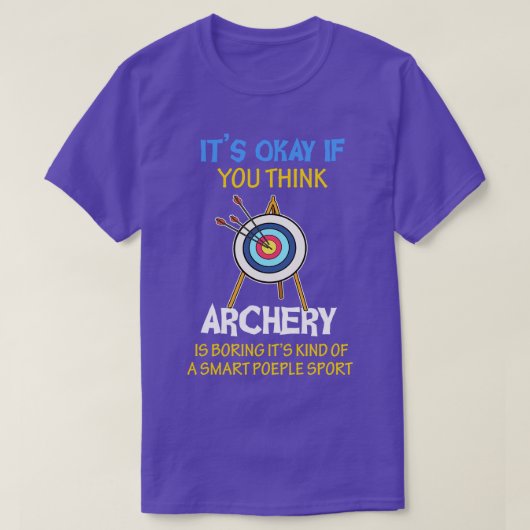 Funny Smart People Sport Archery Gift Print Archer T-shirt (Design voorkant)