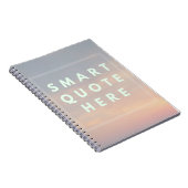 Funny Smart Quote hier Mockup Notitieboek (Rechterzijde)