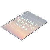 Funny Smart Quote hier Mockup Notitieboek (Linkerzijde)