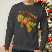 Funny Smashed Gingerbrood Ugly met kerstkeuken Trui