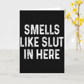 Funny Smells Like In Here Offensive Adult Humor  Kaart (Gele Bloem)