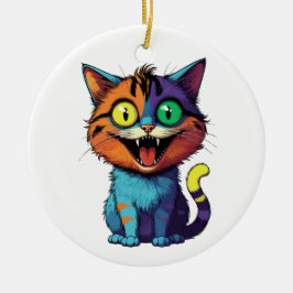 Funny - Smile Cat -  Keramisch Ornament