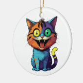 Funny - Smile Cat -  Keramisch Ornament (Links)