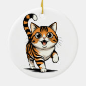 Funny - Smile Cat -  Keramisch Ornament (Achterkant)