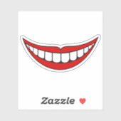 Funny Smile Illustratie Sticker (Vel)