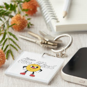 Funny Smiley Face Keychain  (Voorkant Rechts)