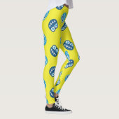 Funny Smiling Blue Bugs Leggings (Rechts)