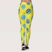 Funny Smiling Blue Bugs Leggings (Achterkant)