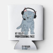 Funny Smiling Cat Professional Epic Sarcastic Blikjeskoeler (Achterkant)