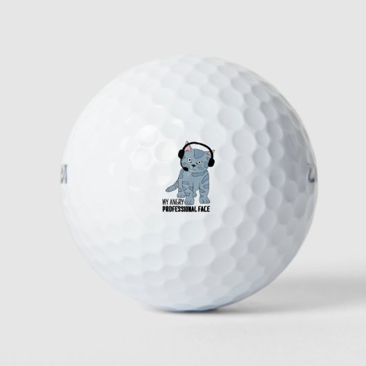 Funny Smiling Cat Professional Epic Sarcastic Golfballen (Voorkant)