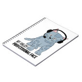 Funny Smiling Cat Professional Epic Sarcastic Notitieboek (Linkerzijde)