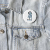 Funny Smiling Cat Tech Support Epic SarcasticQuote Ronde Button 5,7 Cm (In situ)