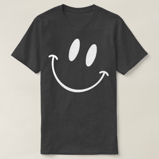 Funny Smiling Emoticon Mannen Vrouwen Happy Face S T-shirt (Design voorkant)