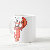 Funny Smiling Lobster Koffiemok (Voorkant links)