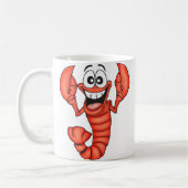 Funny Smiling Lobster Koffiemok (Links)