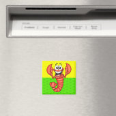 Funny Smiling Lobster Magneet (Insitu (Vaatwasser))
