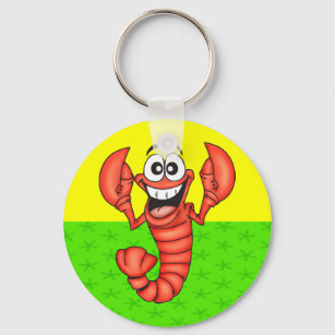 Funny Smiling Lobster Sleutelhanger