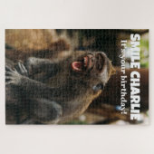Funny Smiling Monkey Legpuzzel (Horizontaal)