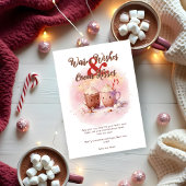 Funny Smiling Mugs of Hot Chocolate Christmas Feestdagenkaart