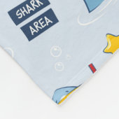 Funny Smiling Shark Life Preserver Snorkel Goggles Fleece Deken (Hoek)