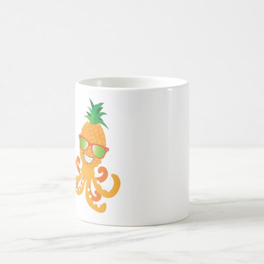 FUNNY SMILLE EXOTIC TROPICAL PINEAPPLE OCTOPUS KOFFIEMOK (Center)