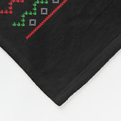 Funny Smoking Cat Meme Christmas Ugly  Fleece Deken (Hoek)