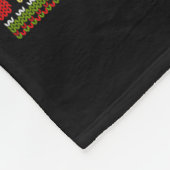 Funny Smoking Cat Meme Christmas Ugly Sweater Cat  Fleece Deken (Hoek)