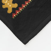 Funny Smoking Cat Meme Christmas Ugly Sweaters For Fleece Deken (Hoek)